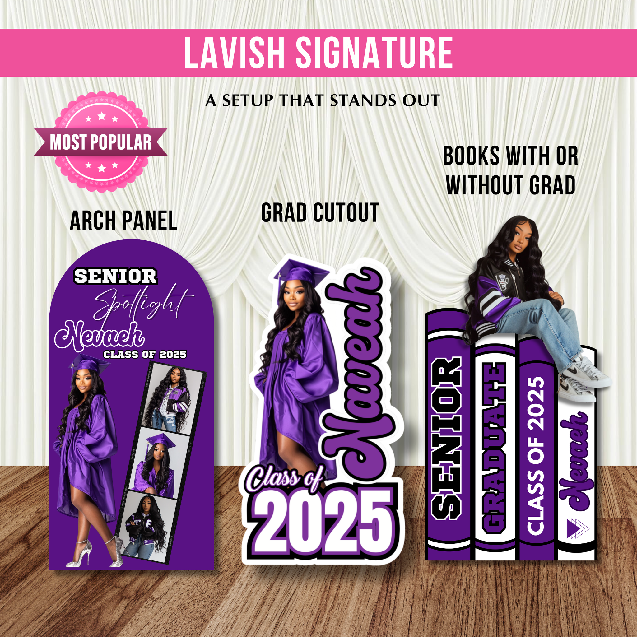 Graduation Lifesize Cutouts/Panel Boards Classic Design 6-8ft – Lavish ...