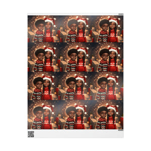 Black Siblings Christmas Wrapping Papers