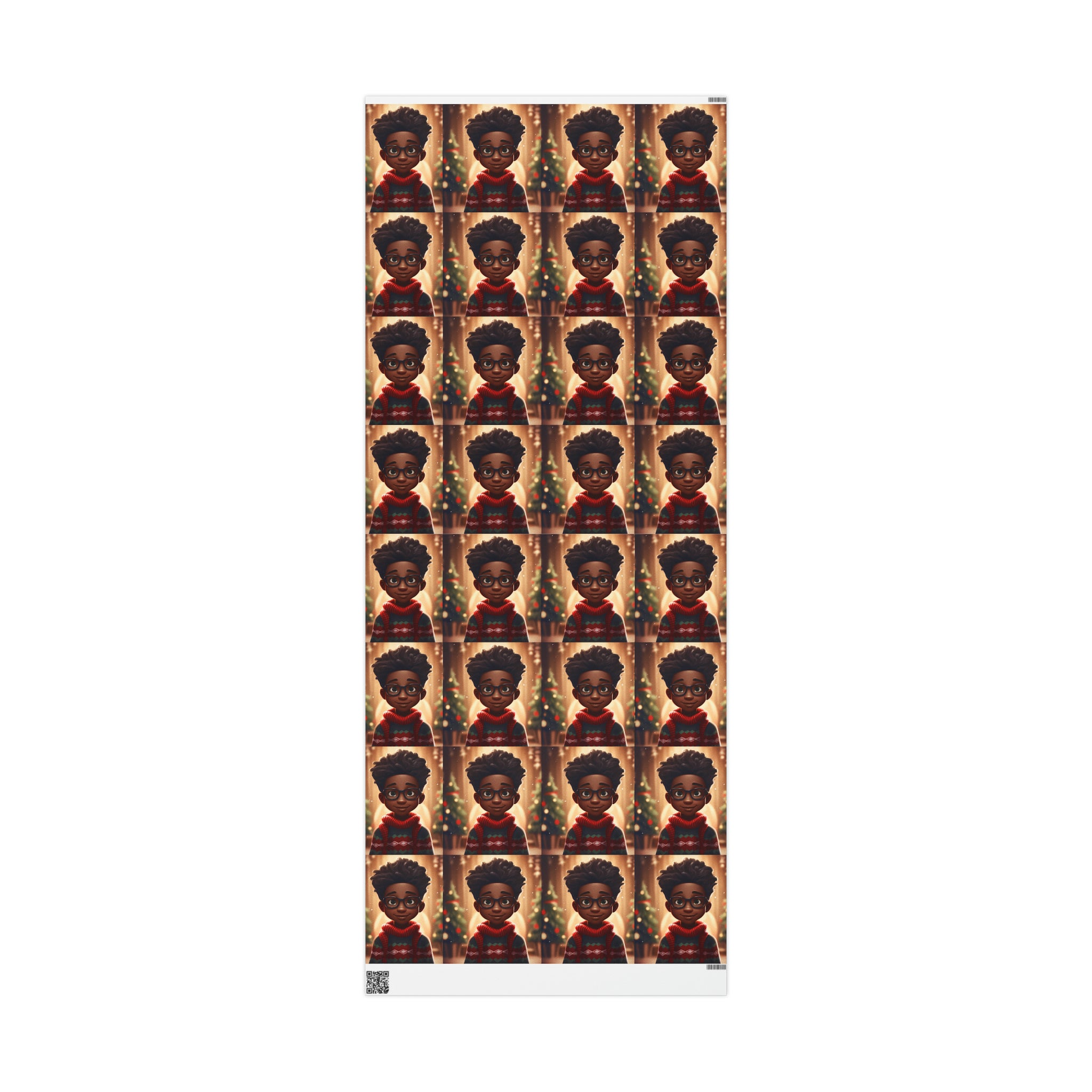 Festive Black Boy Wrapping Papers