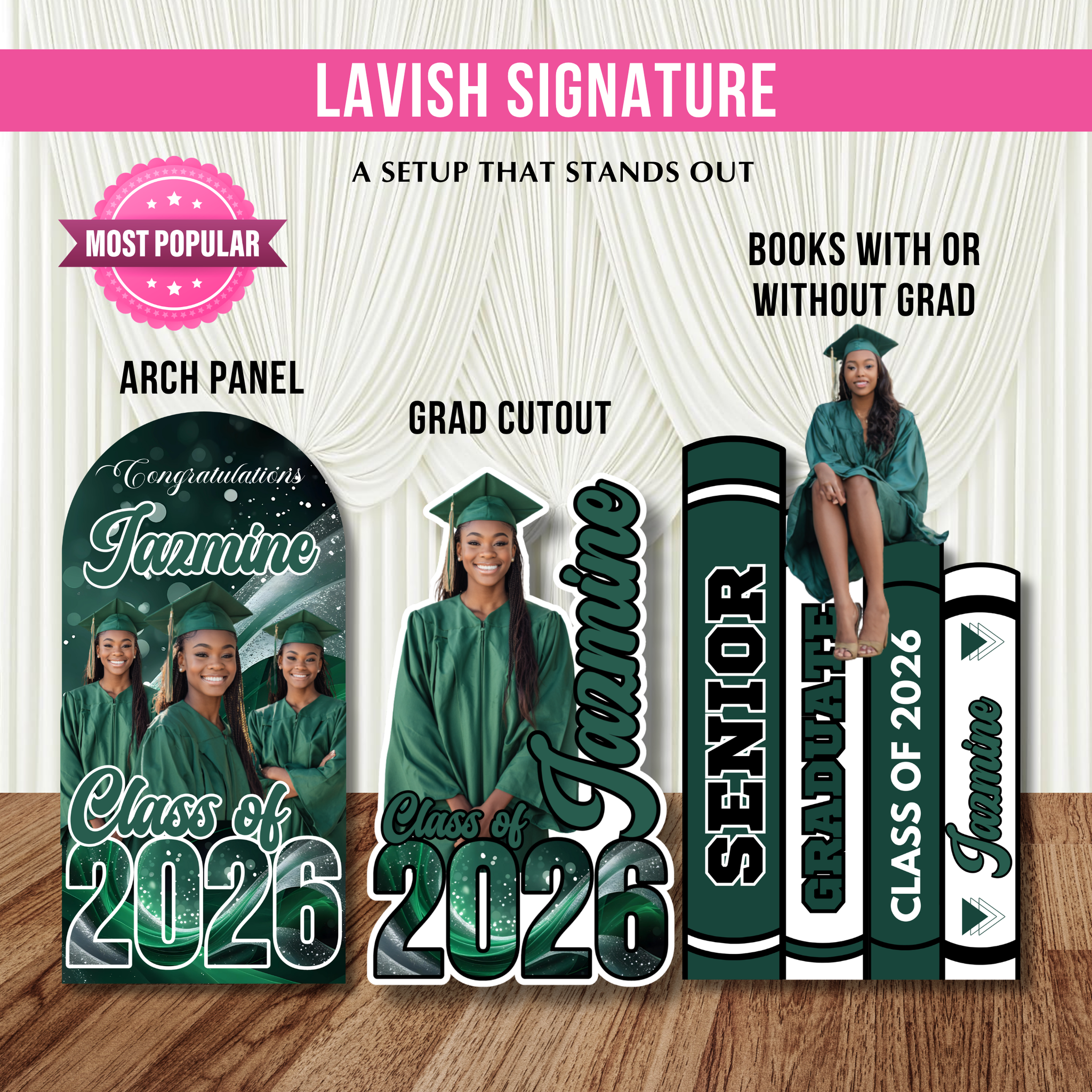 Graduation Lifesize Cutouts/Panel Boards 6-8 Feet Tall – Lavish Apparel ...