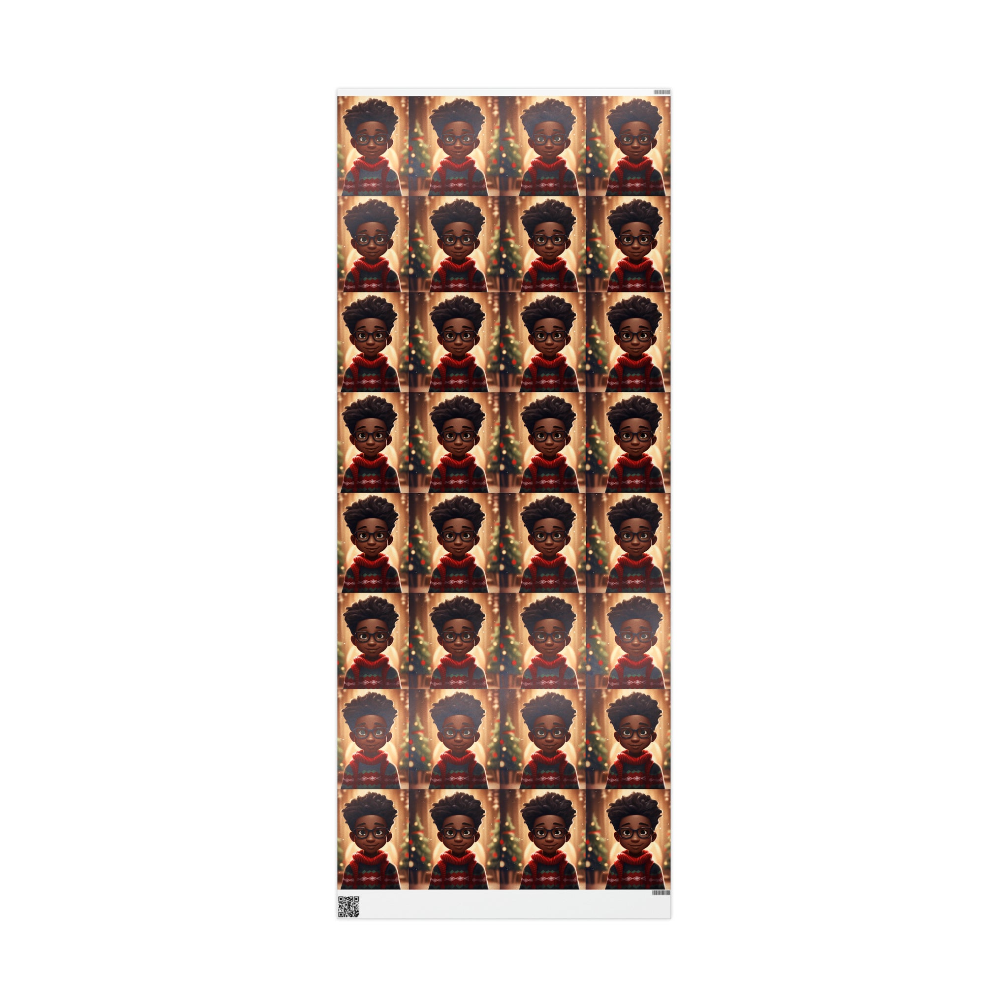 Festive Black Boy Wrapping Papers