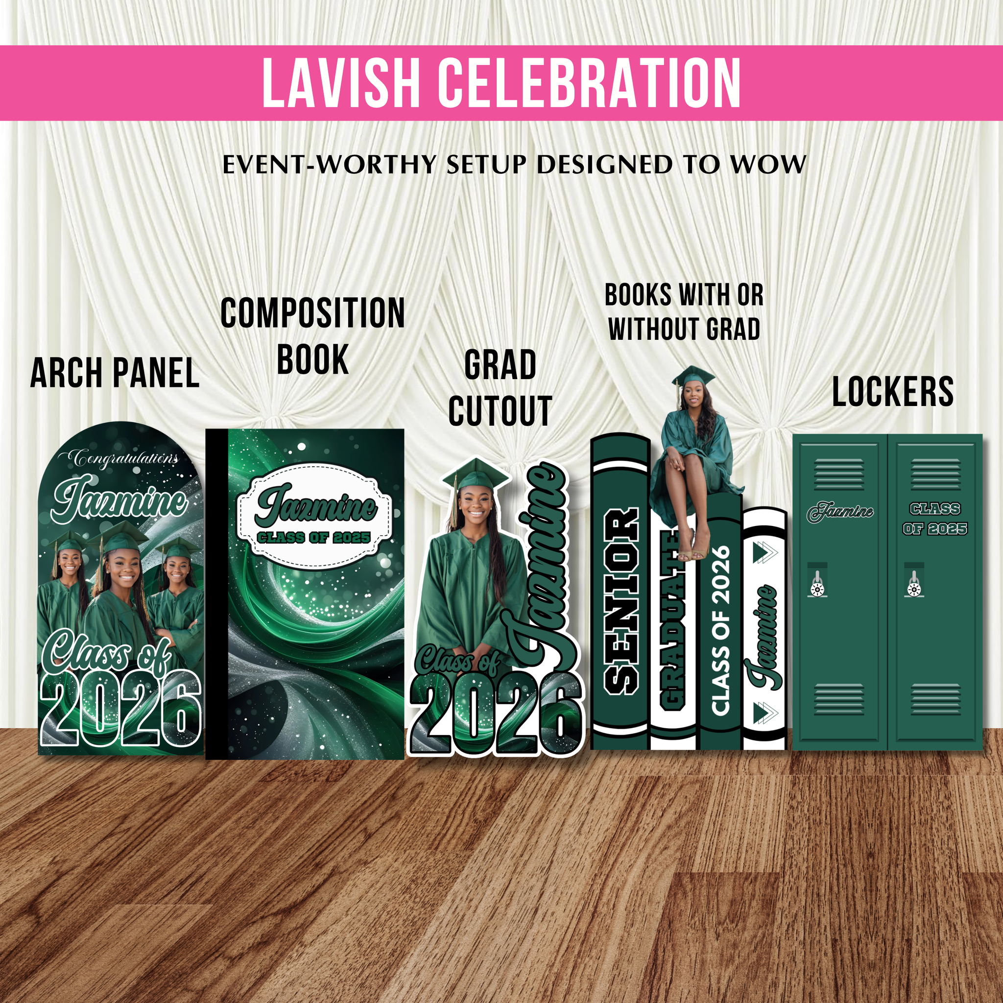 Graduation Lifesize Cutouts/Panel Boards 6-8 Feet Tall – Lavish Apparel ...