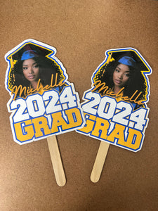 Graduation Fans Cardstock  | Class of 2024 Grad Fans | Graduate Fans