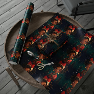 Festive Girl Christmas Wrapping Papers