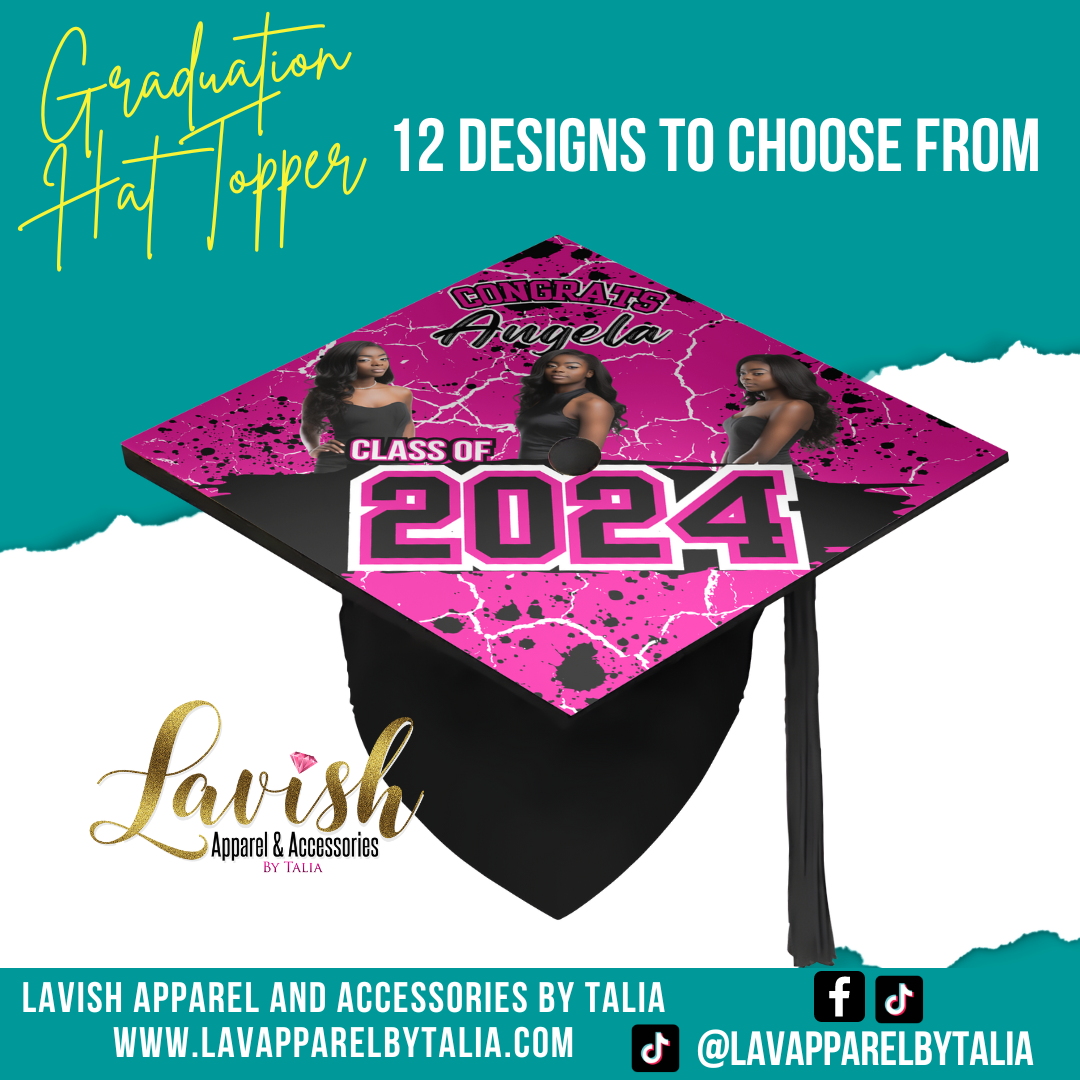 Taia By Inclass Graduation Hat Topper | Class of 2026 Grad Hat Topper – Lavish Apparel ...