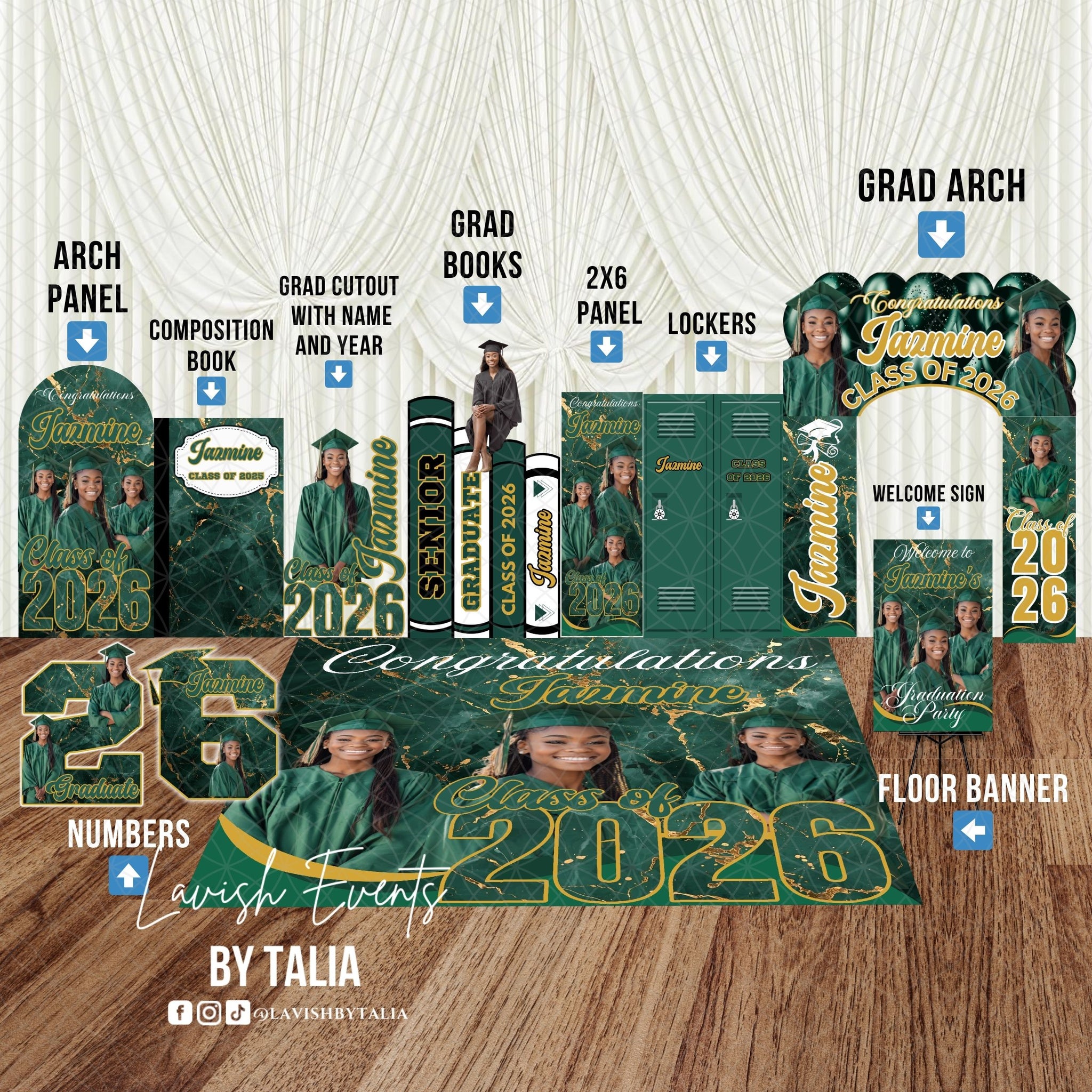Graduation Lifesize Cutouts/Panel Boards