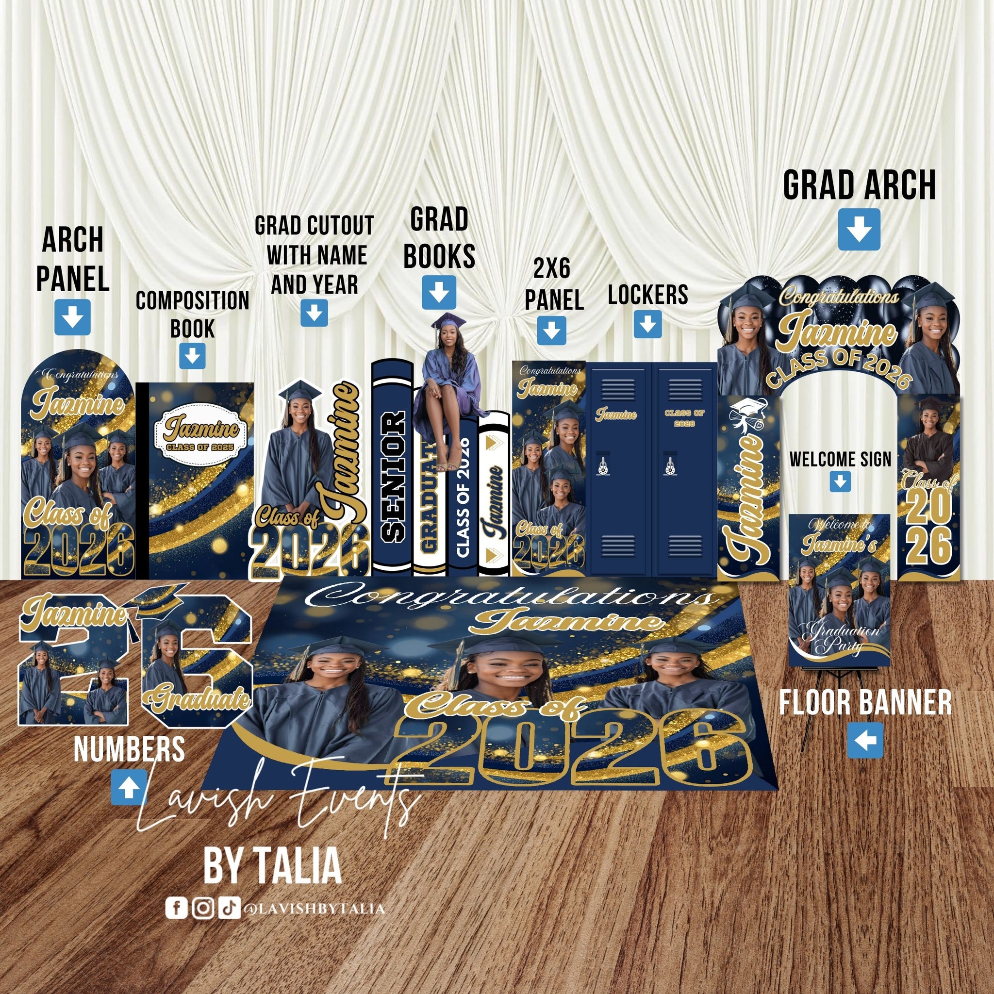 Graduation Lifesize Cutouts/Panel Boards