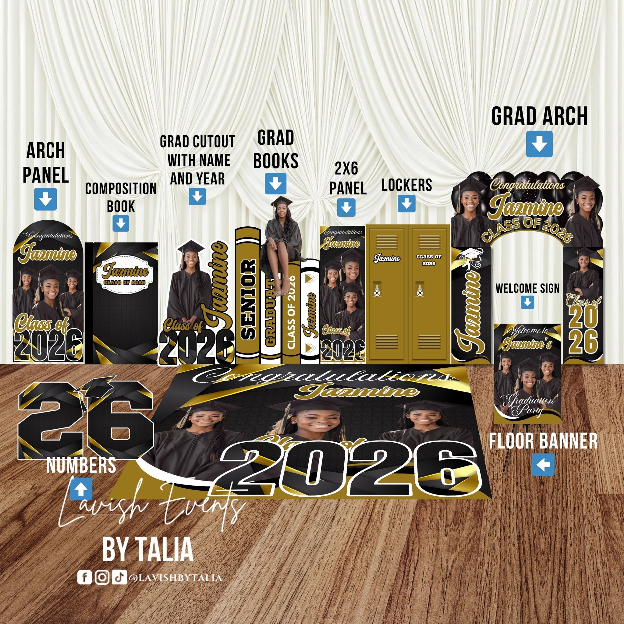 Graduation Lifesize Cutouts/Panel Boards