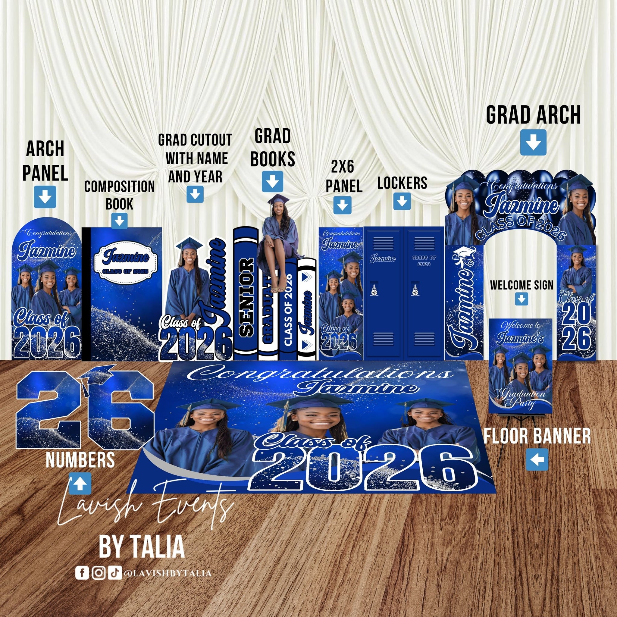 Graduation Lifesize Cutouts/Panel Boards