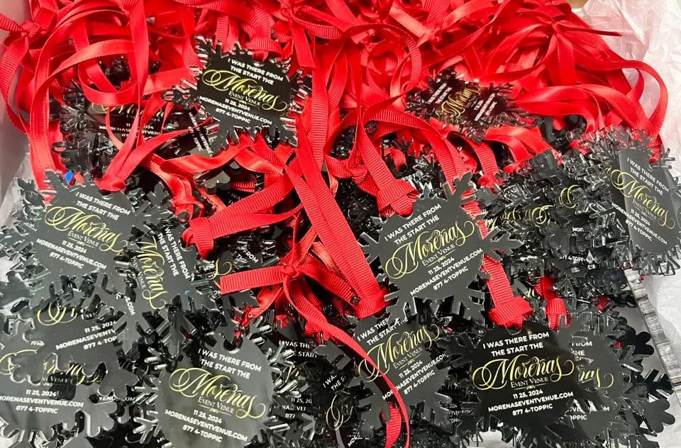 Custom acrylic ornaments