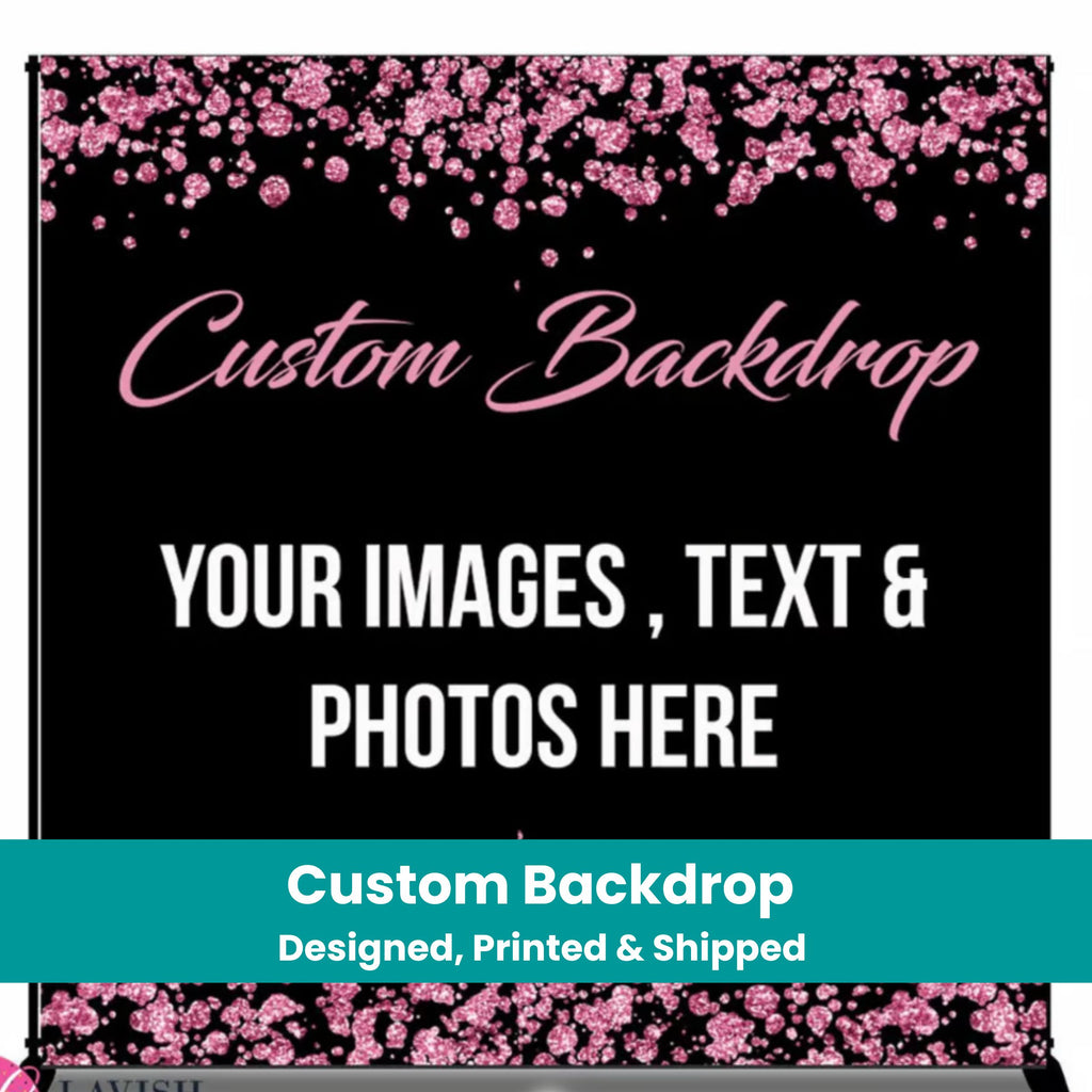Custom Vinyl Backdrop with Grommets OR Pole Pocket