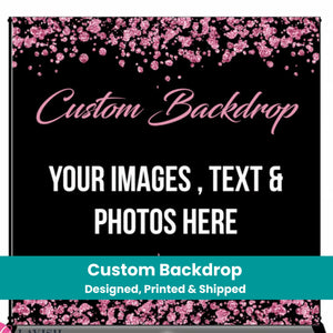 Custom Vinyl Backdrop with Grommets OR Pole Pocket