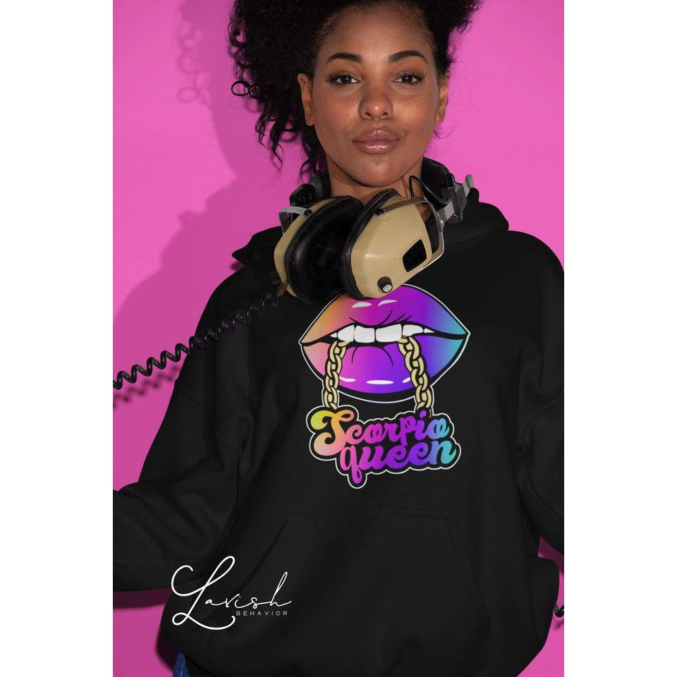 Queen Zodiac Lips Hoodie or Sweatshirt