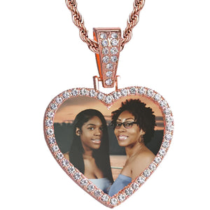 Custom Photo Heart Necklace | Pendant