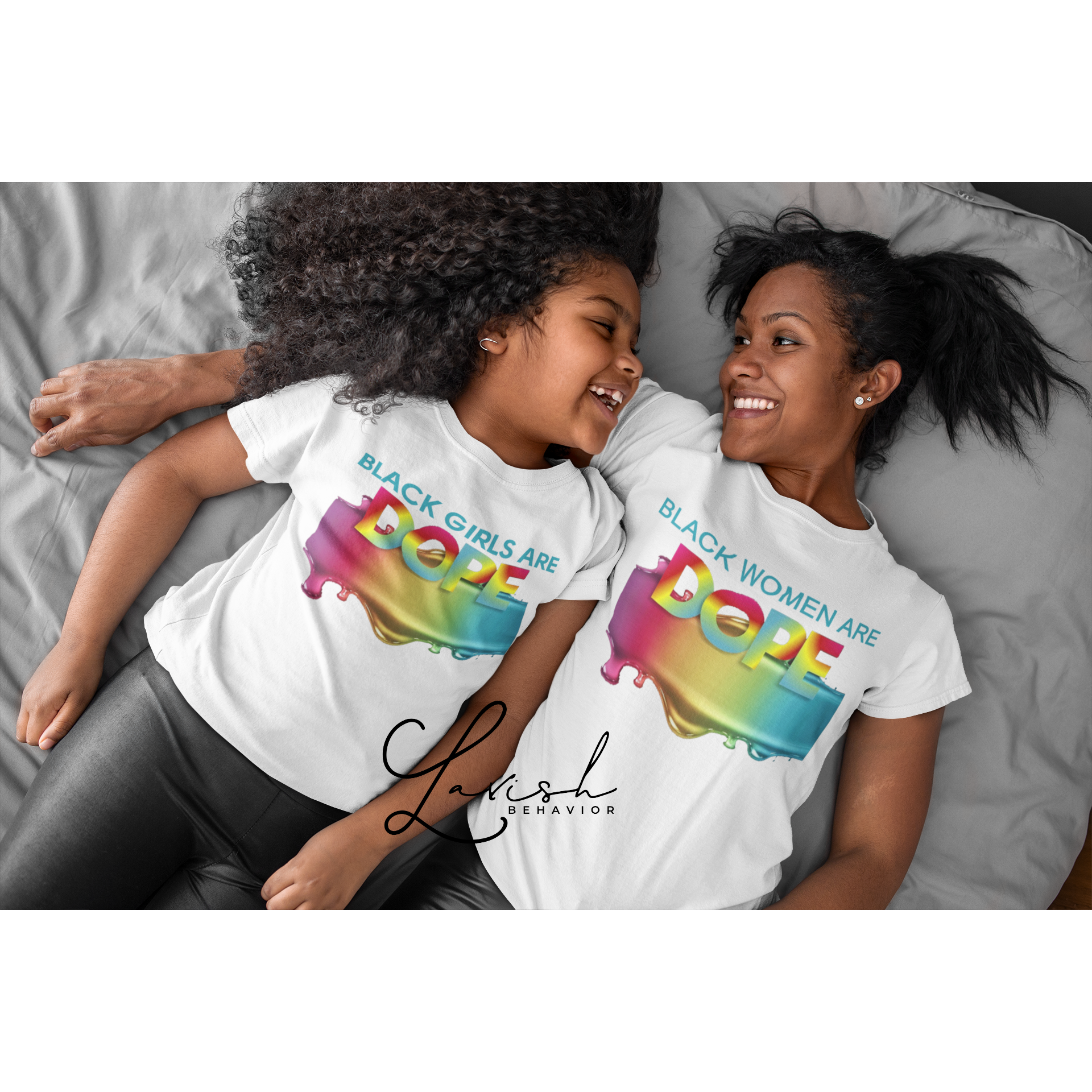 Black Women/Girls are Dope Mother Daughter tshirts