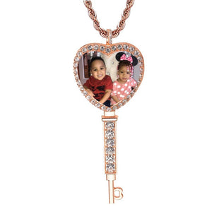 Custom Photo Key Necklace | Pendant