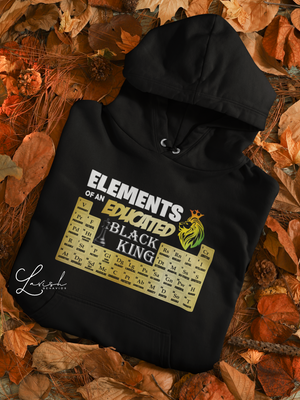 Elements of a Black King Hoodie or Sweatshirt